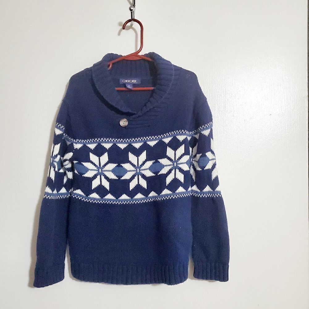Cherokee Navy Boys Winter Sweater Size 5T